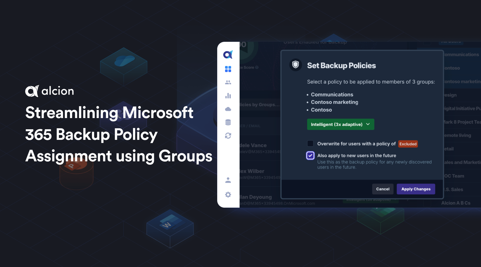 Streamlining Backup Policy Assignment using Groups